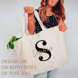Bolso De Tela Monograma de la dama de honor de la personalizado<br><div class="desc">Muéstrale a sus damas de honor cuánto significan para usted con la Personalizado Bachelorette Party Bridesmaid Monogram Tote Bag, un regalo elegante y práctico diseñado sólo para ellas. Este tote personalizado presenta el monograma de cada dama de honor, lo que le da un toque único y elegante que puede apreciar...</div>