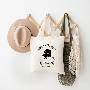 Bolso De Tela Monograma de la familia Alaska Home Sweet Home