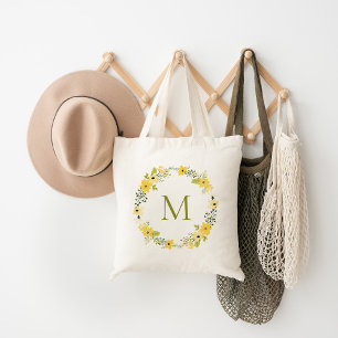 Bolso De Tela Monograma de la floral caprichosa