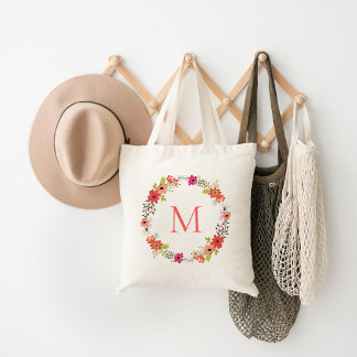 Bolso De Tela Monograma de la floral caprichosa