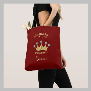 Bolso De Tela Monograma de la reina Glam Glitz Gold