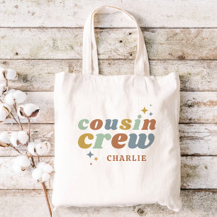 Bolso De Tela Monograma de la tripulación del Retro Cousin Niñ