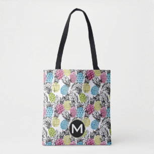 Bolso De Tela Monograma de las palmas el del Grunge de la piña