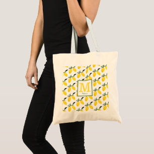 Bolso De Tela Monograma de limón corto