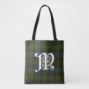Bolso De Tela Monograma de MacKenzie Clan Tartan