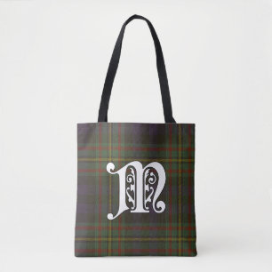 Bolso De Tela Monograma de MacLellan Clan Tartan