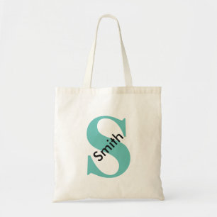 Bolso De Tela Monograma de nombre personalizado personalizado