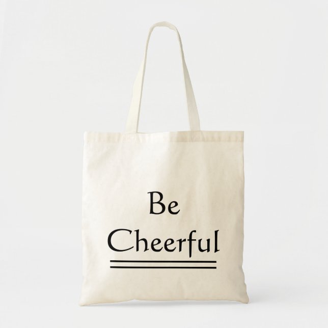 Bolso De Tela Monograma de nombres personalizados "Be Cheful" (Frente)