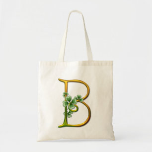 Bolso De Tela Monograma de oro irlandés B