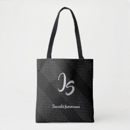 Bolso De Tela Monograma de plata personal del "hombre de