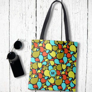 Bolso De Tela Monograma de Pop Art Paisley