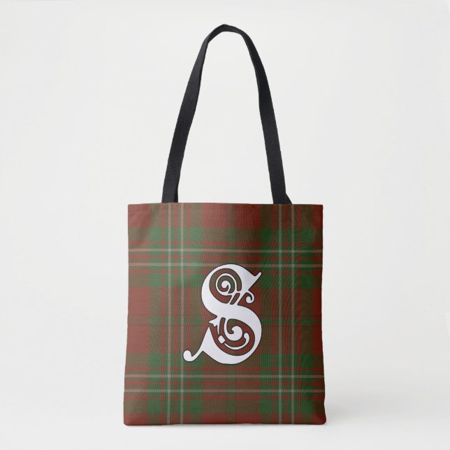 Bolso De Tela Monograma de Scott Clan Tartan (Anverso)