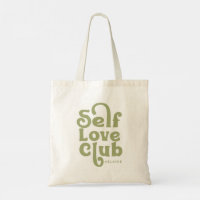 Monograma de tipografía verde de Self Love Clubs