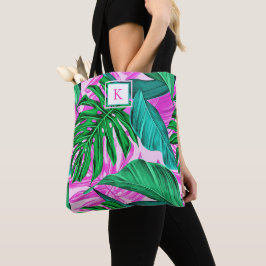 Bolso De Tela Monograma de virus de la isla tropical