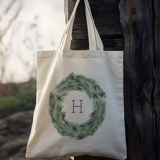 Bolso De Tela Monograma del árbol del pino (Subido por el creador)