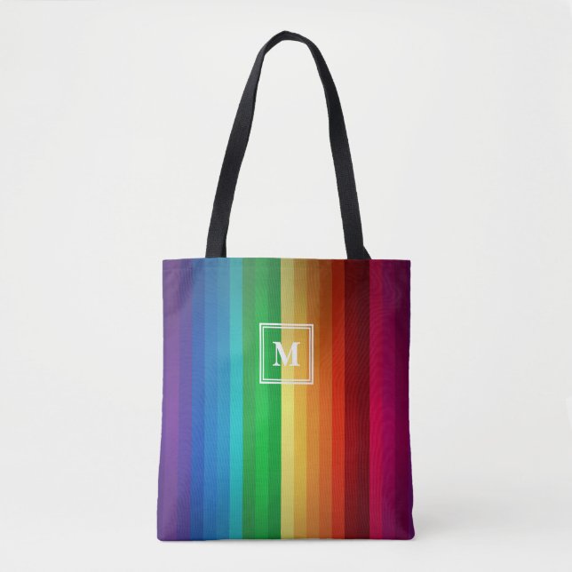 Bolso De Tela Monograma del arco iris (Anverso)