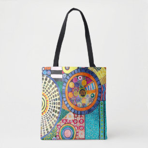 Bolso De Tela Monograma del modelo de dibujo abstracto moderno