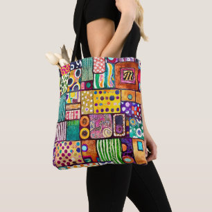 Bolso De Tela Monograma del modelo de dibujo abstracto moderno