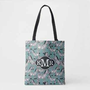 Bolso De Tela Monograma del modelo el   de la cebra