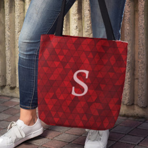 Bolso De Tela Monograma del Personalizado geométrico de los triá