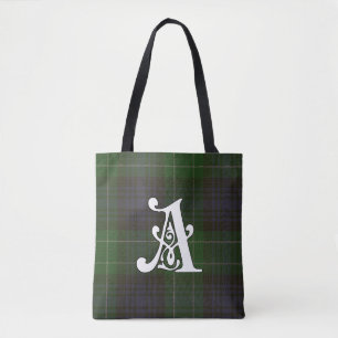 Bolso De Tela Monograma del tartán del clan de Abercrombie
