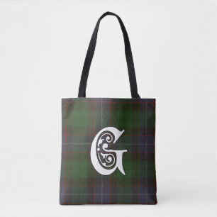 Bolso De Tela Monograma del tartán del clan de Galbraith
