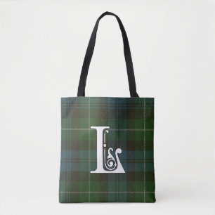 Bolso De Tela Monograma del tartán del clan de Lamont