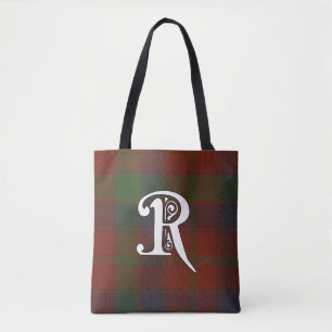 Bolso De Tela Monograma del tartán del clan de Robertson