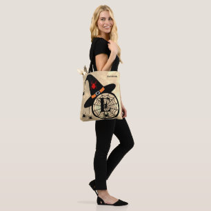Bolso De Tela Monograma E Cloud Sky Witch Spiders Nombre All-Ove