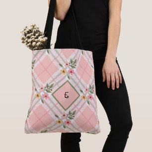 Bolso De Tela Monograma elegante de Petales de plástico