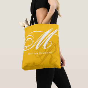 Bolso De Tela Monograma entero extra amarillo