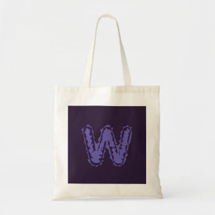 Bolso De Tela Monograma espeluznante morado en morado