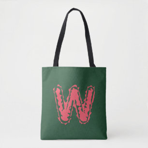 Bolso De Tela Monograma espeluznante que se enfrenta al rosa con