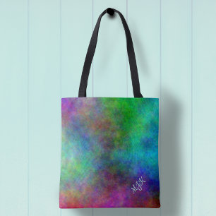 Bolso De Tela Monograma estilo tinte de puntas