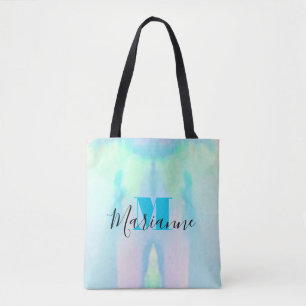 Bolso De Tela Monograma Femenina Bonita Elegante