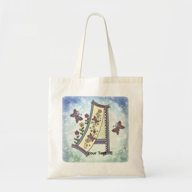 Bolso De Tela Monograma floral A (Frente)