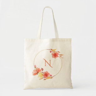 Bolso De Tela Monograma Floral Atardecer Orgánico