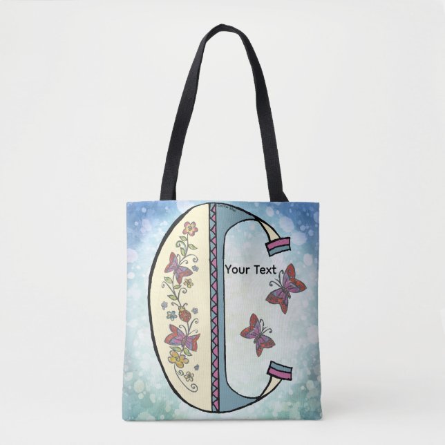 Bolso De Tela Monograma floral C (Anverso)