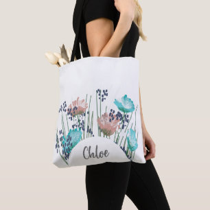 Bolso De Tela Monograma Floral Chloe