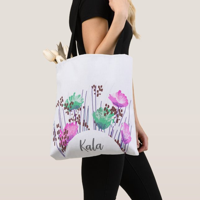 Bolso De Tela Monograma floral de Kala (Detalle)