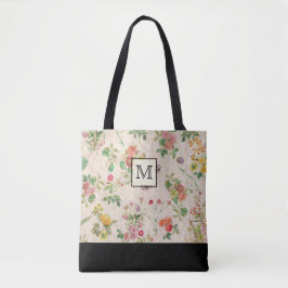 Bolso De Tela Monograma floral de país
