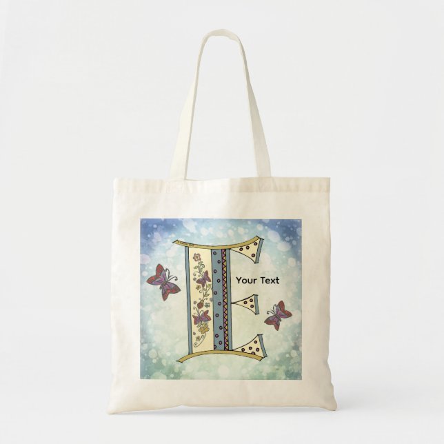 Bolso De Tela Monograma floral E (Frente)