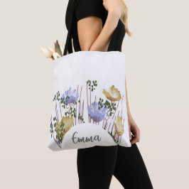 Bolso De Tela Monograma Floral Emma