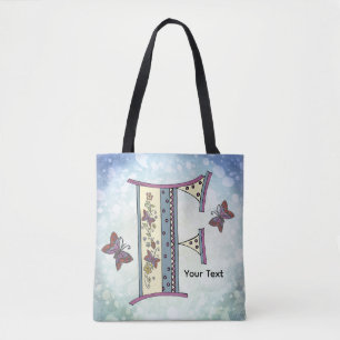 Bolso De Tela Monograma Floral F