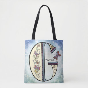 Bolso De Tela Monograma floral G