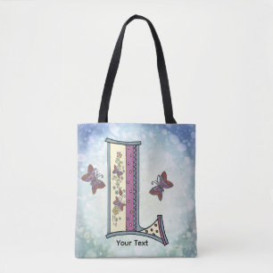 Bolso De Tela Monograma floral L