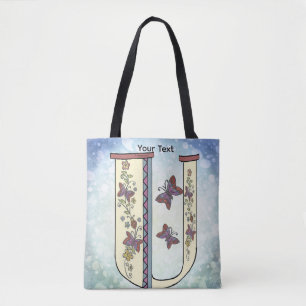 Bolso De Tela Monograma floral U