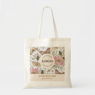 Bolso De Tela Monograma florero botánico moderno