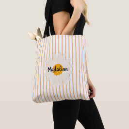 Bolso De Tela Monograma fondo pastel muy lindo