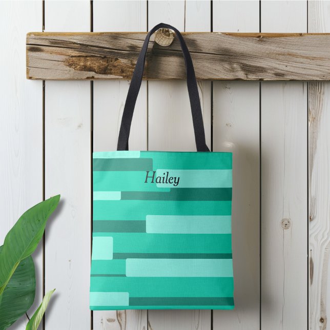 Bolso De Tela Monograma geométrico verde (Subido por el creador)